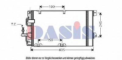 AKS DASIS 152001n -  Конденсатор, кондиционер